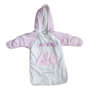 MON PETIT Baby Girl Bunting Insulated Bag Size 0-12 Months Pink  Lined Soft.